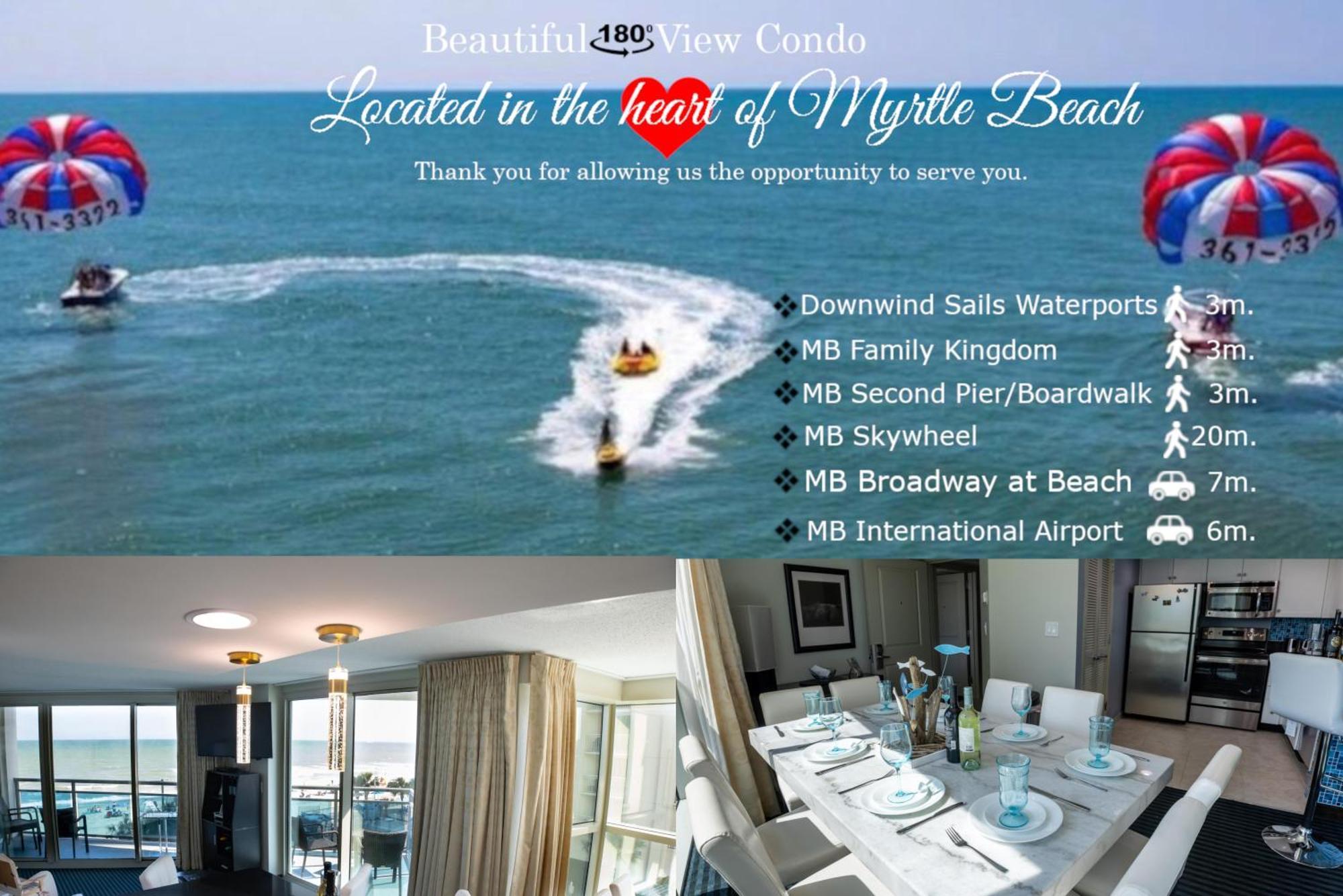 107 S Ocean Blvd, 0308 - Ocean Front Sleeps 6 Villa Миртъл Бийч Екстериор снимка